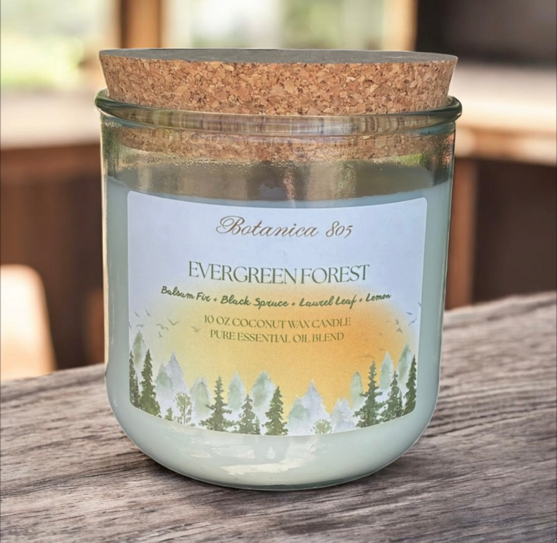 Coconut Wax Candle| 10 oz Recycled Spanish Glass