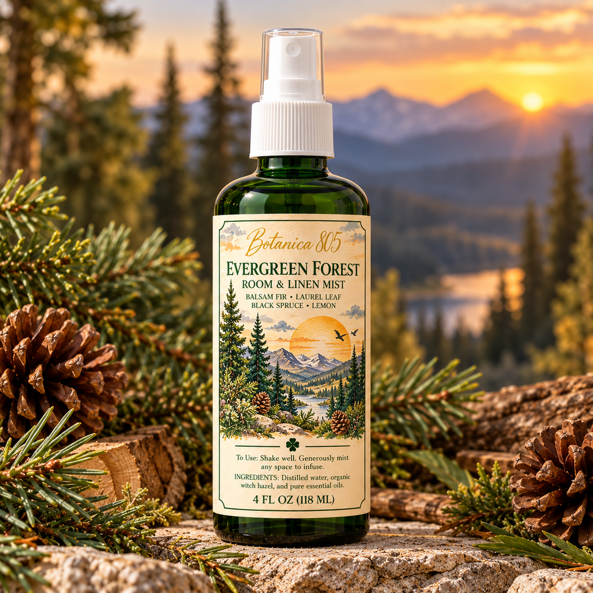 Evergreen Forest Atmosphere Mist