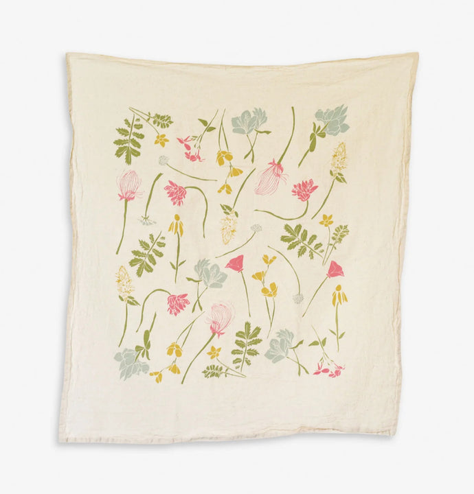 Western Region Wildflowers Kitchen Tea Towel