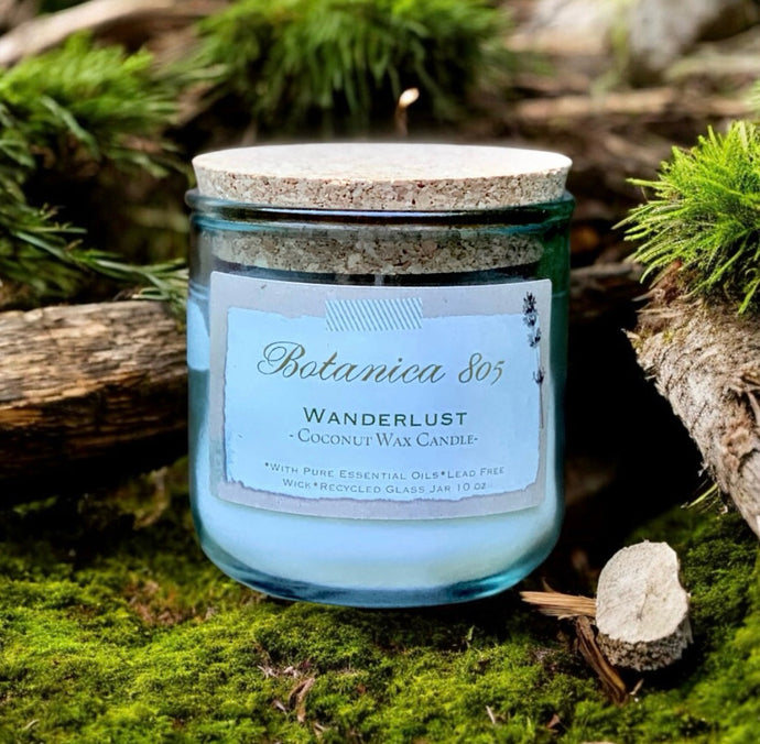 Coconut Wax Candle| 10 oz Recycled Spanish Glass