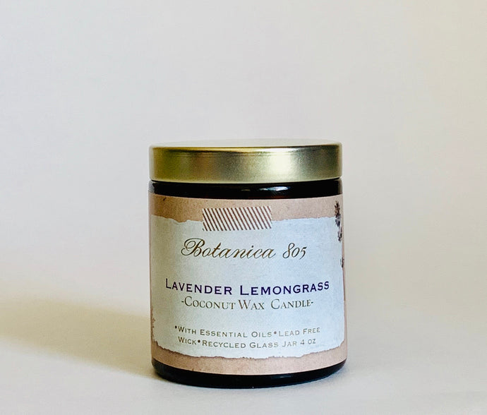 Lavender Lemongrass Coconut Wax Candle