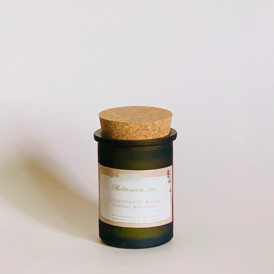 Grapefruit Basil Coconut Wax Candle